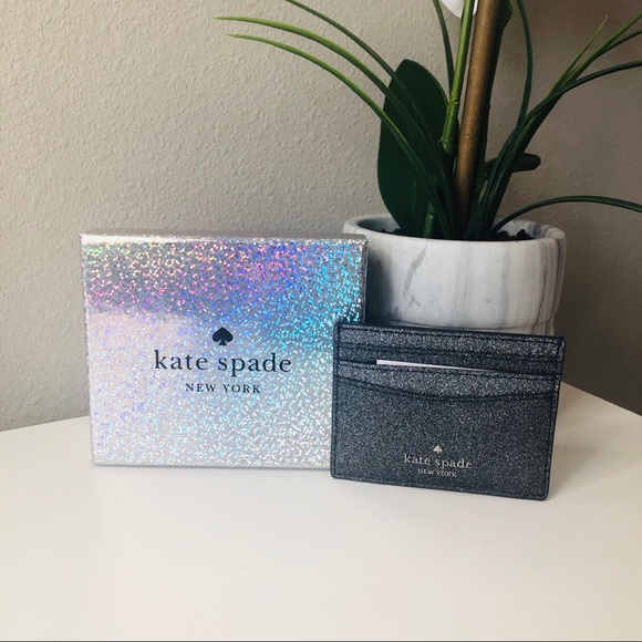 KATE SPADE LOLA GLITTER LARGE TOTE 4PC SET NWT - Picture 4 of 12